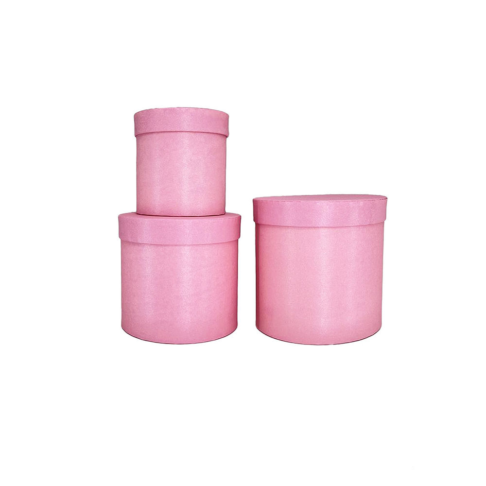 Set de cajas de regalos redondas rosa 3pcs