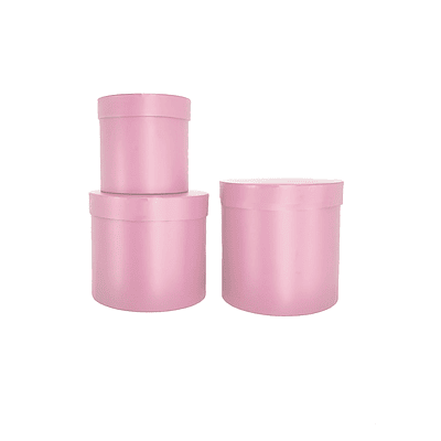 Set de cajas de regalos redondas rosa 3pcs