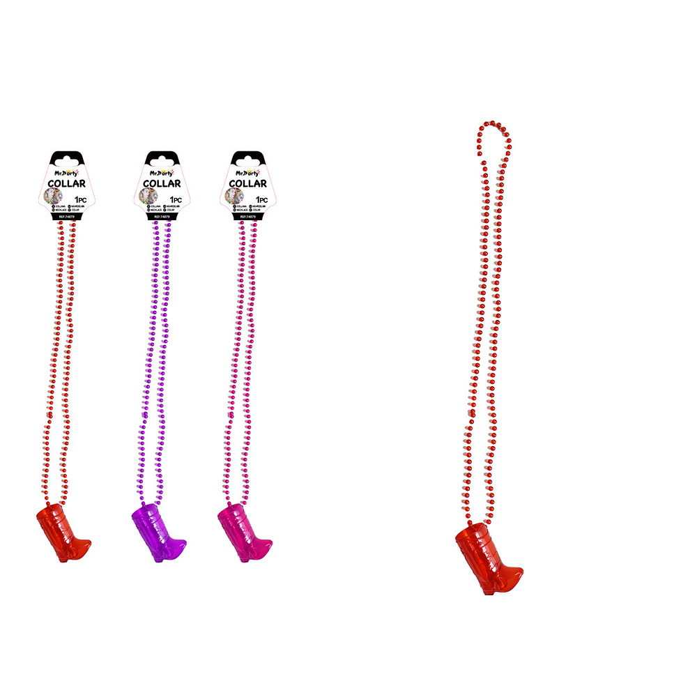 Collar con colgante de botas 84cm Color Aleatorio