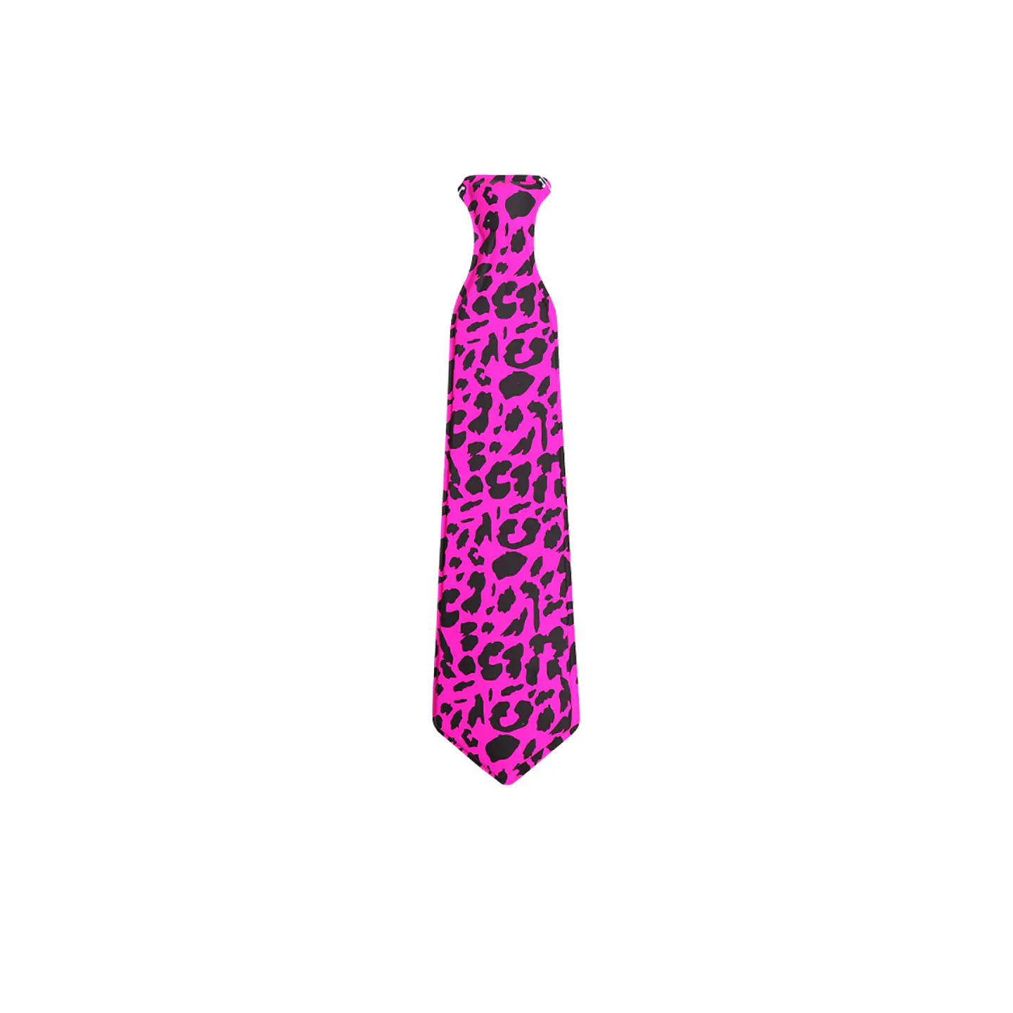 Corbata de leopardo rosa 43*10cm 12pcs 1