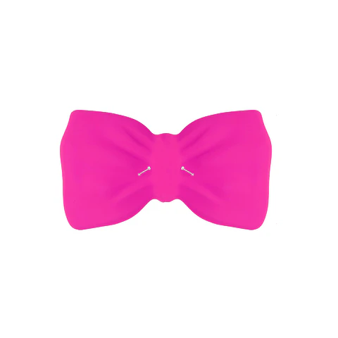Corbatín rosa 20*10cm 12pcs