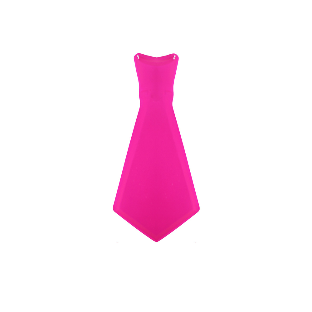 Corbata fluorescente rosa 31*14.5cm
