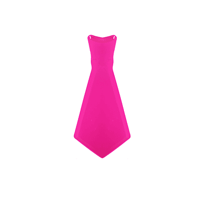 Corbata fluorescente rosa 31*14.5cm