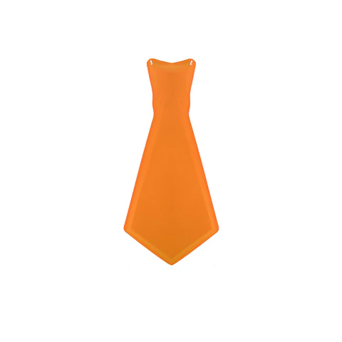 Corbata fluorescente naranja 31*14.5cm 12pcs