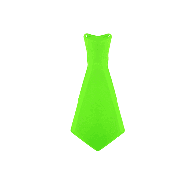 Corbata fluorescente verde 31*14.5cm