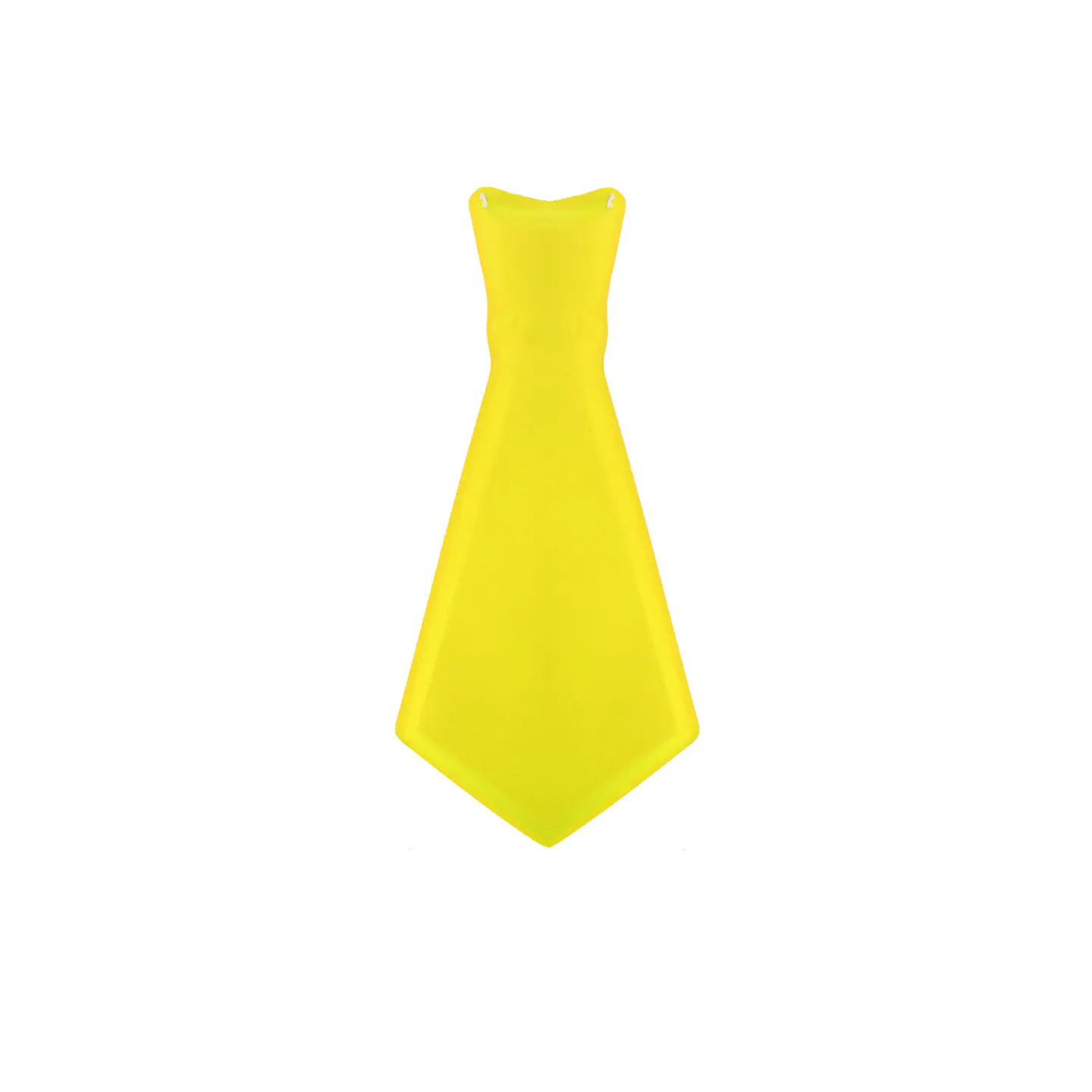 Corbata fluorescente amarilla 31*14.5cm 12pcs 1