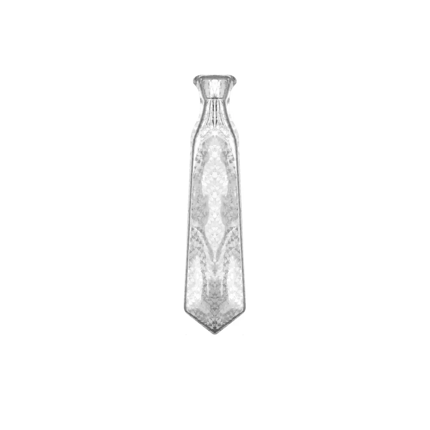 Corbata plateada 20*10cm 12pcs 1