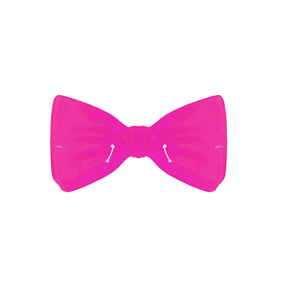 Corbatín rosa 13*7cm