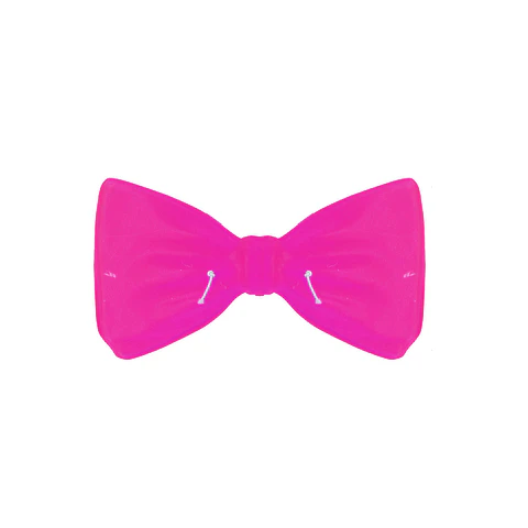 Corbatín rosa 13*7cm 12pcs