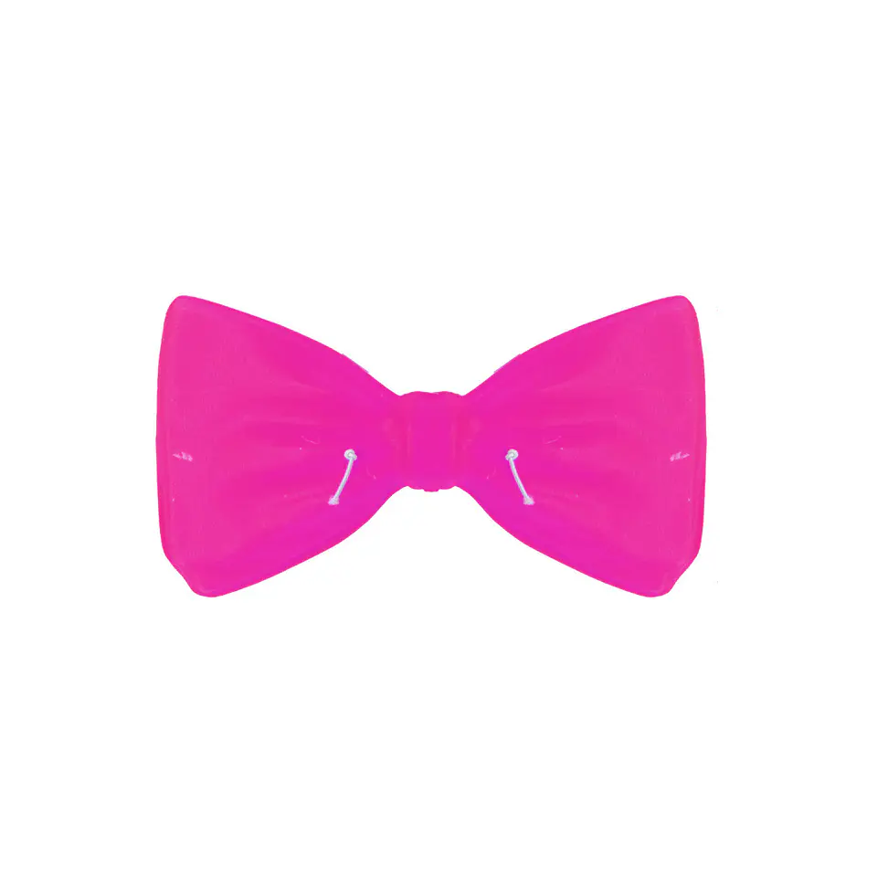 Corbatín rosa 13*7cm 12pcs 1