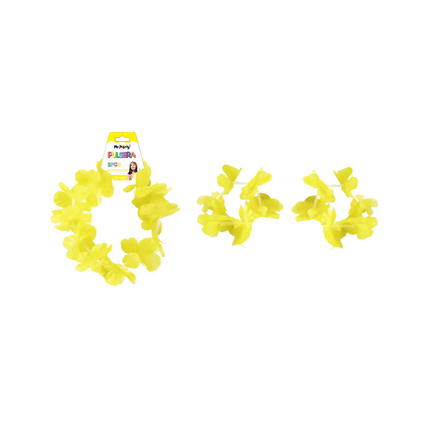 Pulseras amarillo 2pcs 1