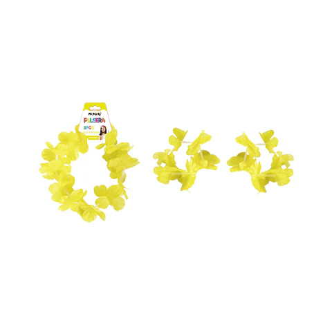 Pulseras amarillo fluorescente 2pcs