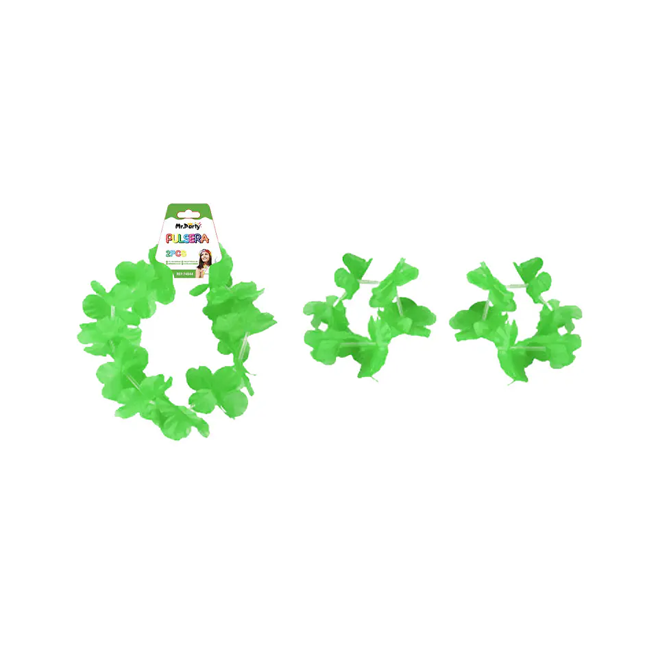 Pulseras verde 2pcs 1