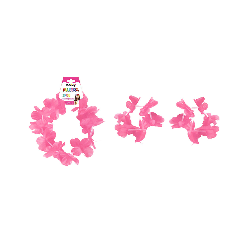 Pulseras rosa 2pcs