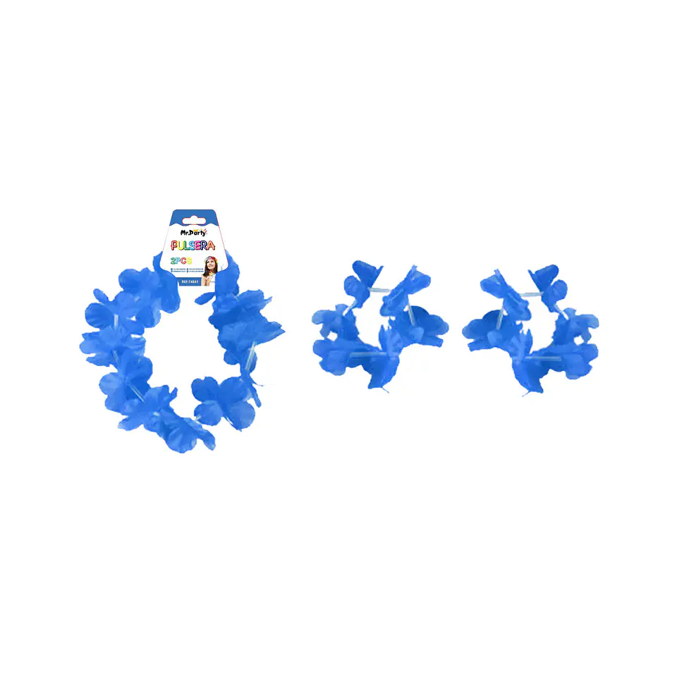 Pulseras azul royal 2pcs 1