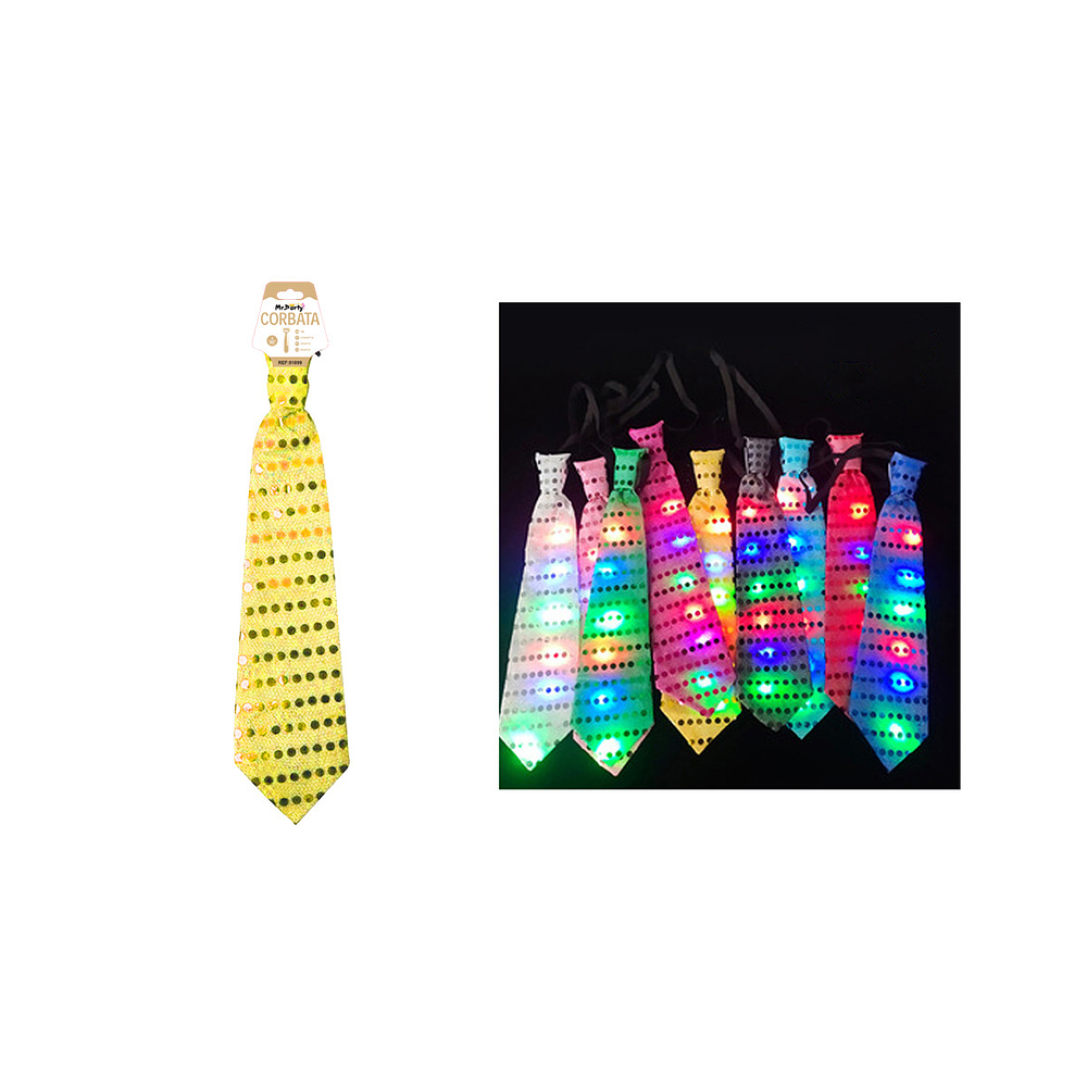 Corbata dorado de fiesta