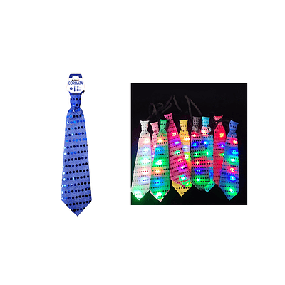 Corbata azul de fiesta