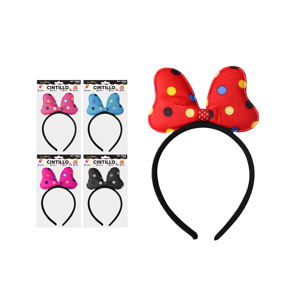 Cintillo de lazo con lunares Color Aleatorio
