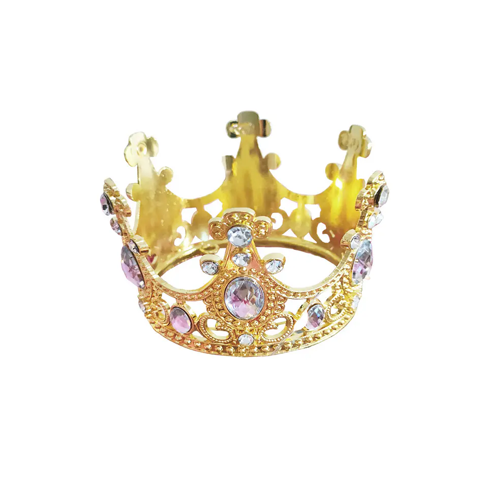 Corona de aleación decorativa elegante dorado 5*7cm 1