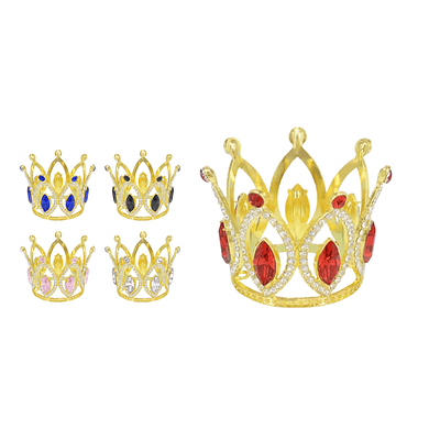 Corona de aleación con diamantes 5*6.3cm Color Aleatorio