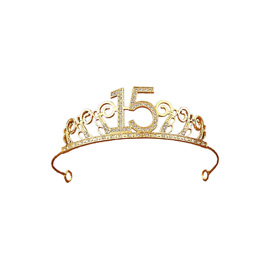 Corona de cumpleaños 15 años 4*15cm