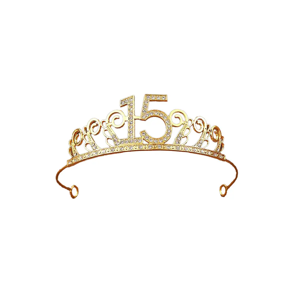 Corona de cumpleaños 15 años 4*15cm 1