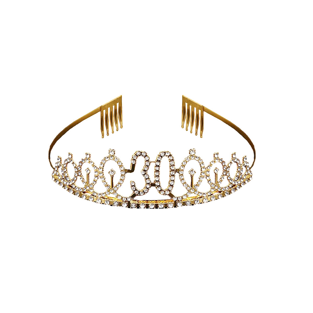 Corona de cumpleaños 30 años 3.7*12.5cm