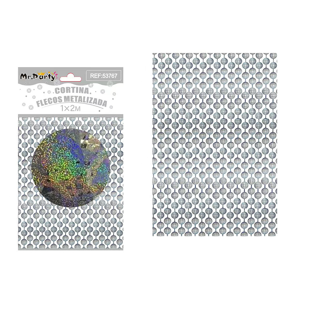 Cortina metalizada tierra hueca 1*2m