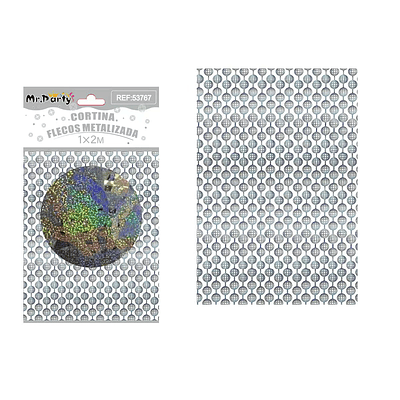 Cortina metalizada tierra hueca 1*2m