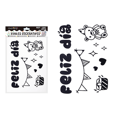 Sticker pegatinas para globos burbujas 2pcs Color Aleatorio