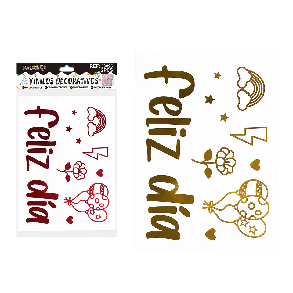 Sticker pegatinas para globos burbujas 2pcs Color Aleatorio 1