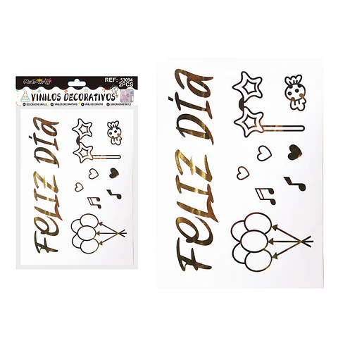 Sticker pegatinas para globos burbujas 2pcs Color Aleatorio
