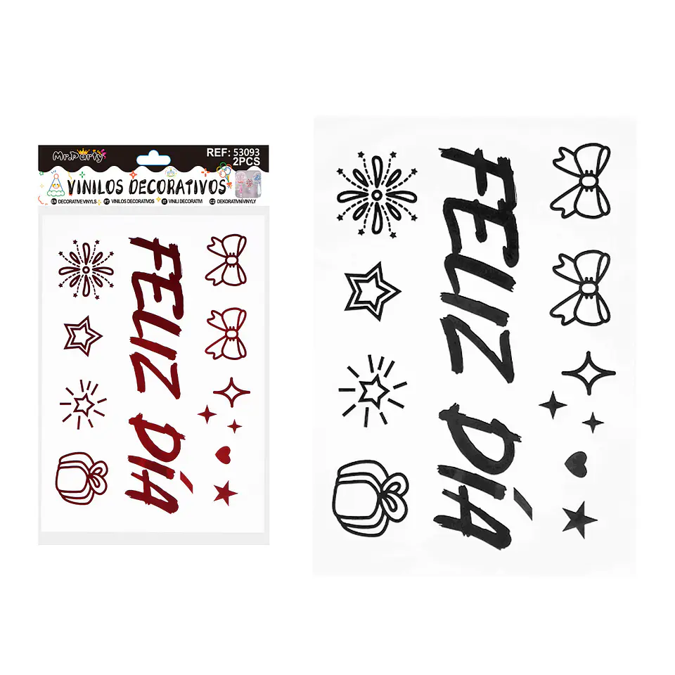 Sticker pegatinas para globos burbujas 2pcs Color Aleatorio 1