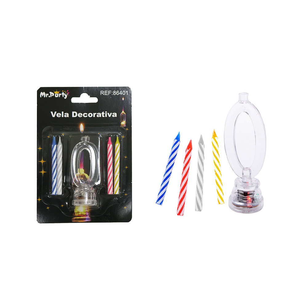 Vela LED con batería número 0
