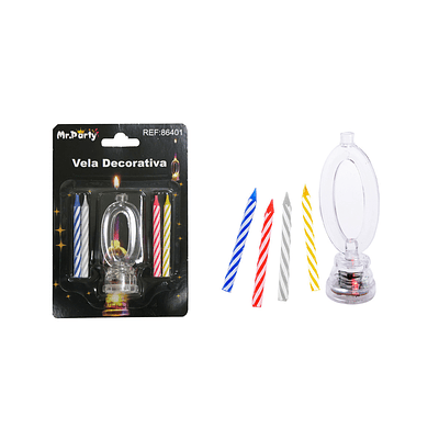 Vela LED con batería número 0