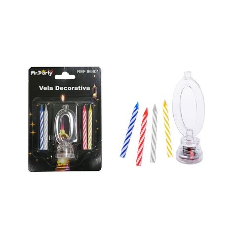 Vela LED con batería número 0