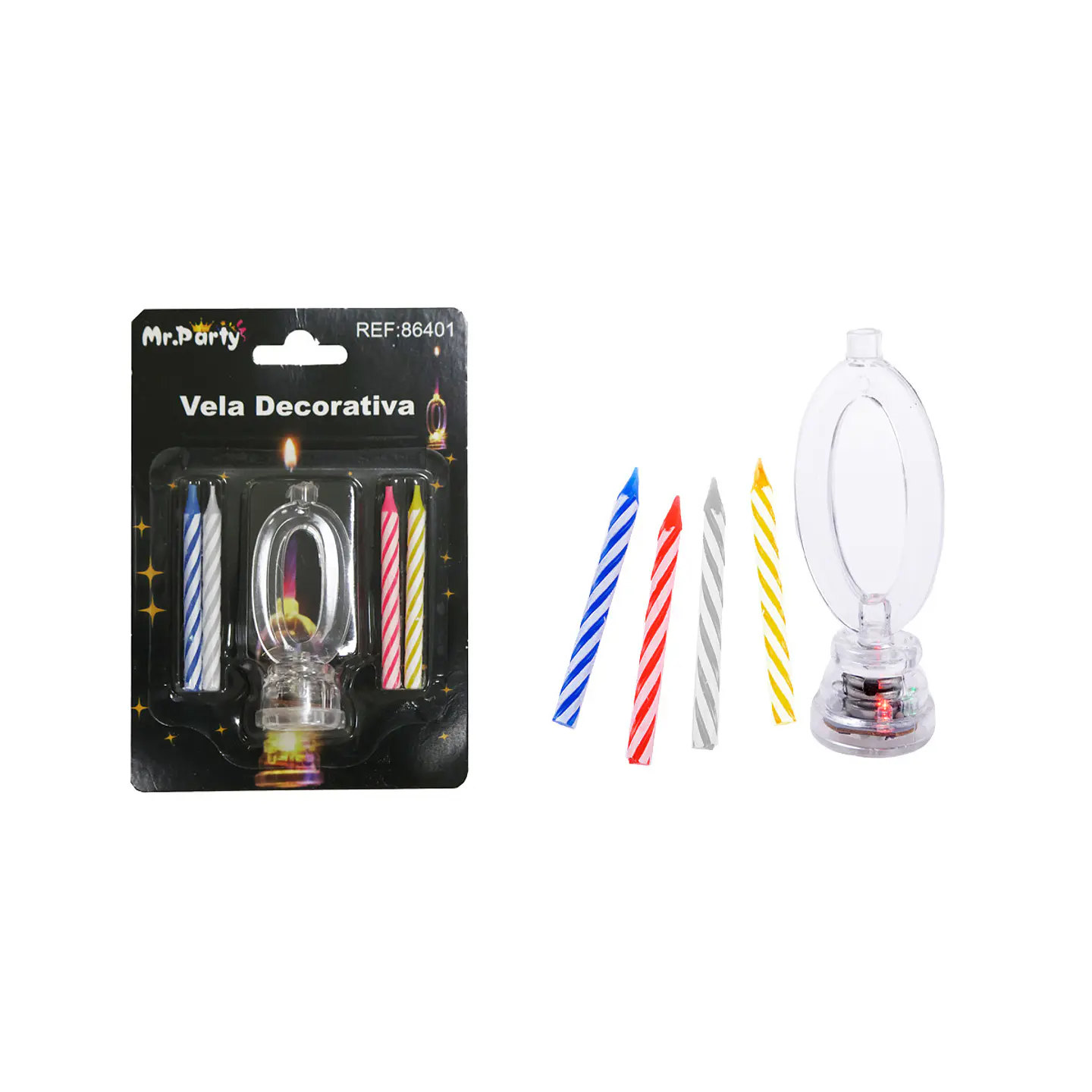 Vela LED con batería número 0 1