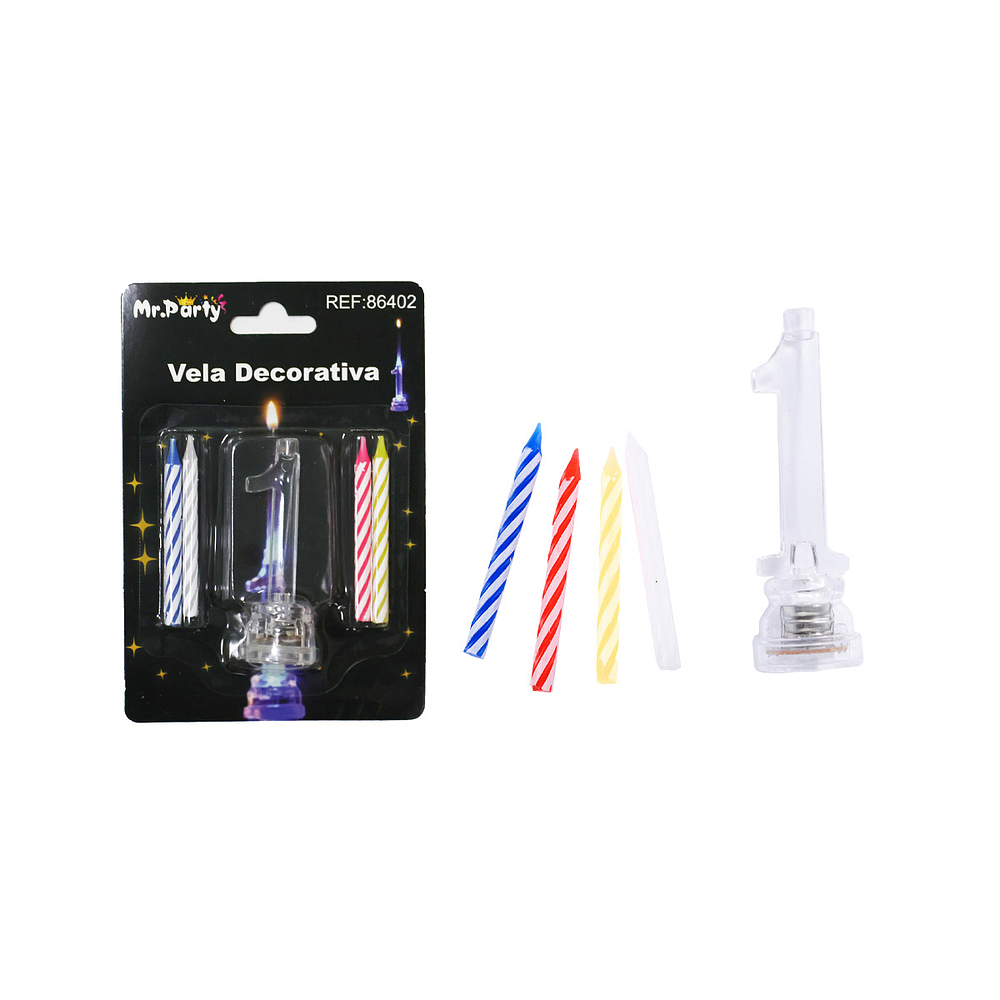 Vela LED con batería número 1