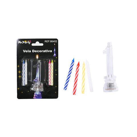 Vela LED con batería número 1