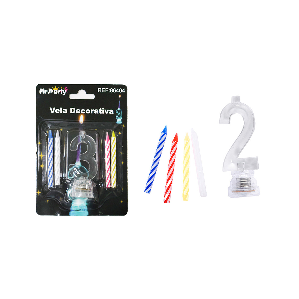 Vela LED con batería número 2