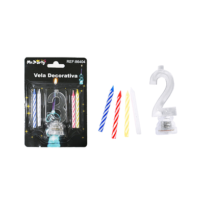 Vela LED con batería número 2