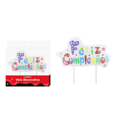 Vela de feliz cumpleaños 4.5*8.7cm