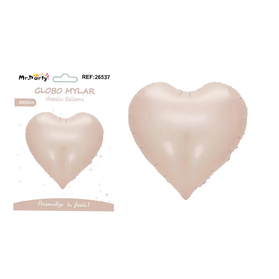 Globo metálico corazón baby rosado 45*53cm 1