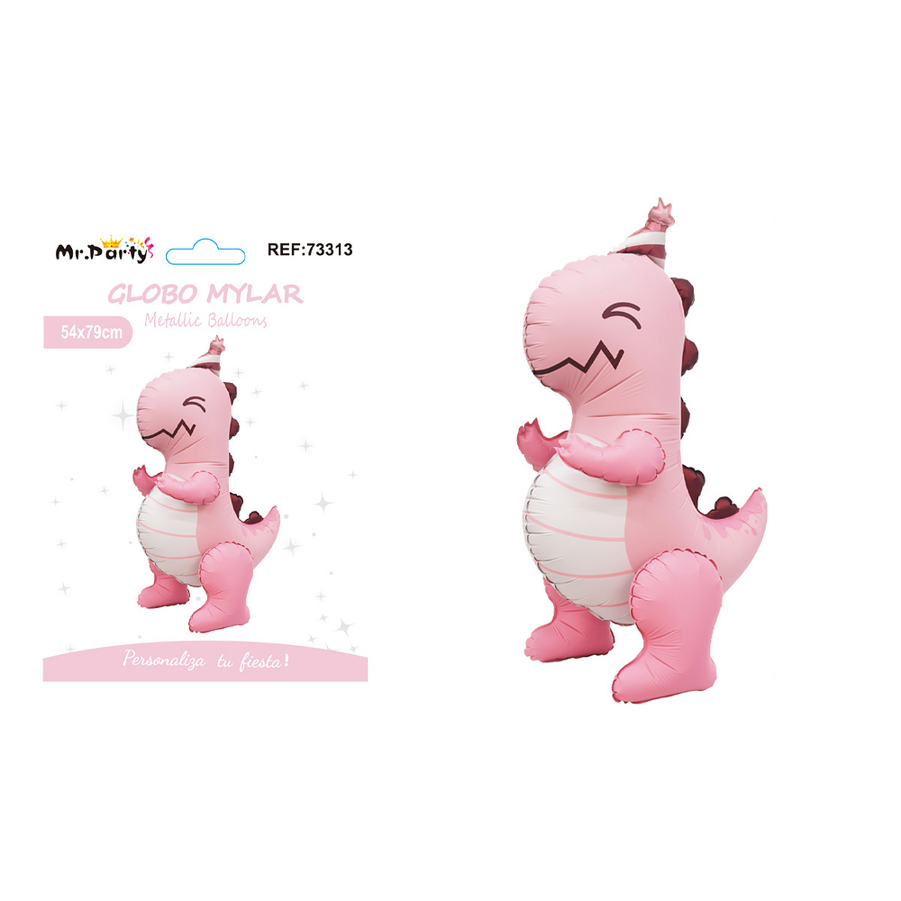 Globo metálico dinosaurio 54*79cm