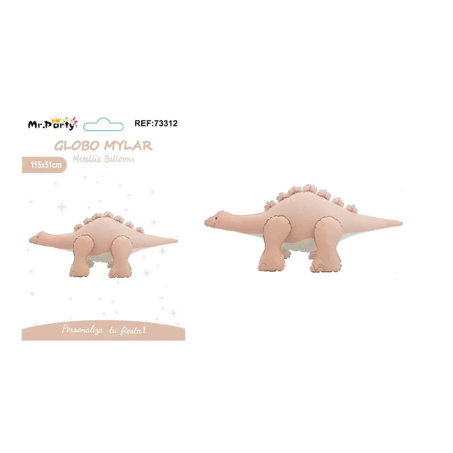 Globo metálico dinosaurio 115*51cm 1