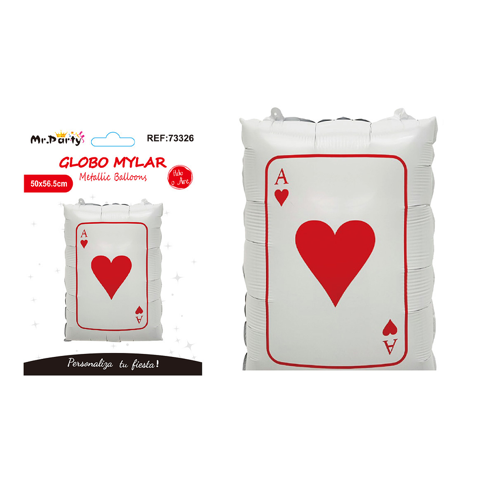 Globo metálico carta roja A 50*56.5cm