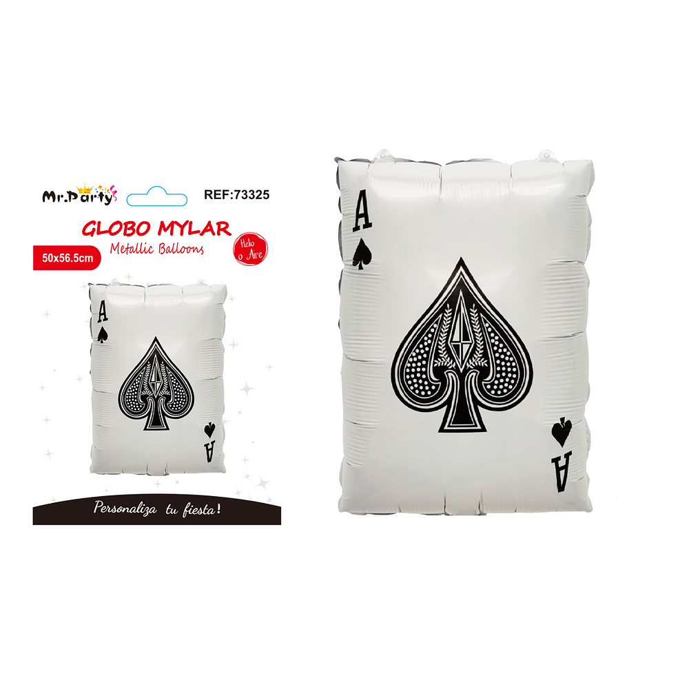 Globo metálico carta negra A 50*56.5cm