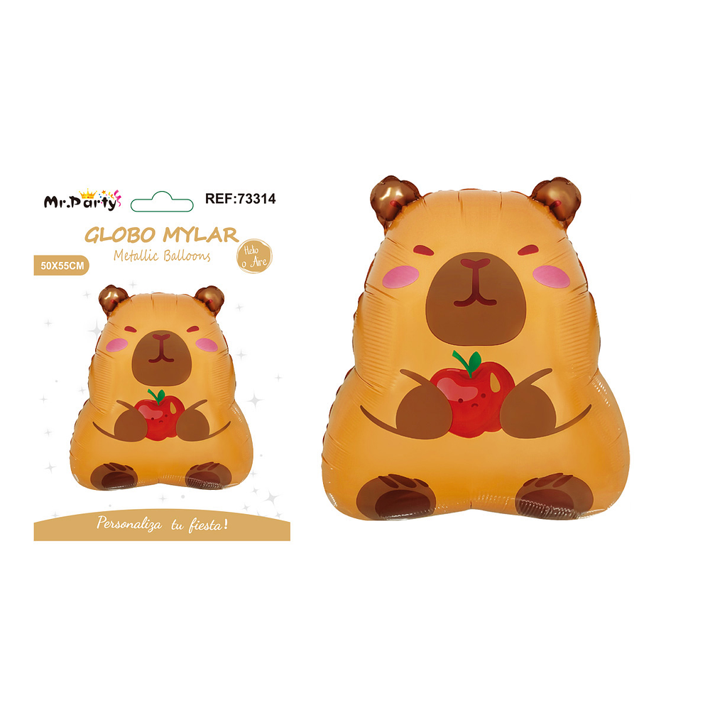 Globo metálico capibara 50*55cm