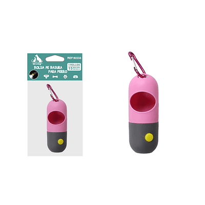 Dispensador de bolsas con luz LED 11*4.5cm Color Aleatorio