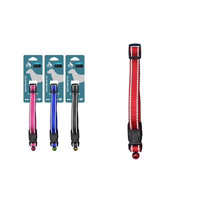 Collar de nailon reflectante 2.5cm Color Aleatorio